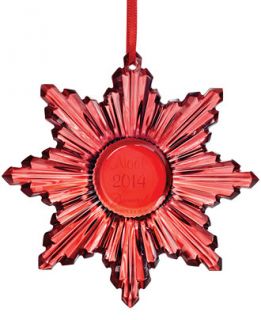 Baccarat 2014 Red Annual Christmas Ornament
