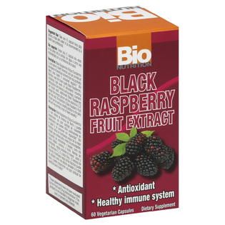 Bio Nutrition Black Raspberry Fruit Extract, Vegetarian Capsules, 60