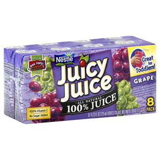 Juicy Juice 100% Juice, Grape, 8   4.23 fl oz (125 ml) boxes [1.05 qt