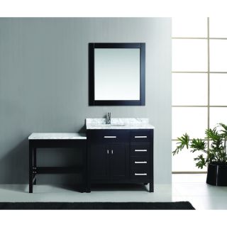 Design Element London 36 inch Single Sink Vanity Set in Espresso with