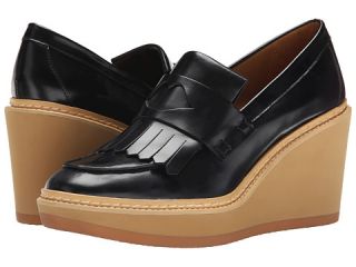 See by Chloe Fringed Moc On A Wedge Lug Sole Black