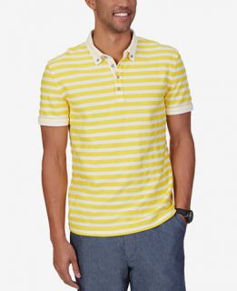 Nautica Mens Slim Fit Stripe Twill Polo   Polos   Men