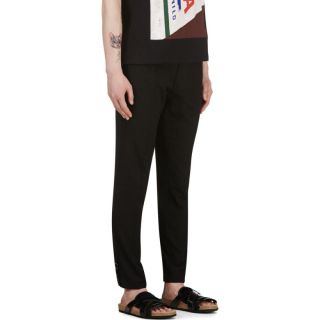 Raf Simons Black Perforated Trousers