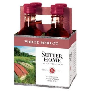 Sutter Home White Merlot, 187 ml, 4pk