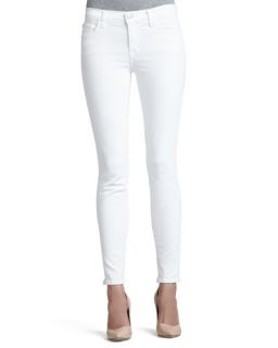 J Brand Jeans 811 Blanc Mid Rise Skinny Jeans