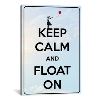 Keep Calm and Float On Textual Art on Canvas by iCanvas