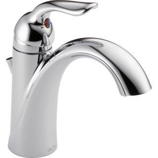 Delta Lahara Chrome 1 Handle 4 in Centerset WaterSense Bathroom Faucet (Drain Included)