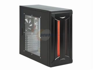 KINGWIN SK 523BKW Black Aluminum front bezel, SECC chassis ATX Mid Tower Computer Case