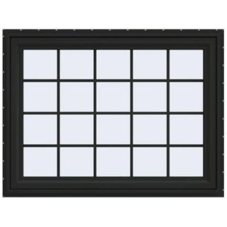 JELD WEN 47.5 in. x 35.5 in. V 4500 Series Awning Vinyl Window with Grids   Bronze THDJW143200259