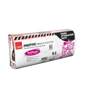 Owens Corning R8 213.33 sq ft Unfaced Fiberglass Batt Insulation with Sound Barrier (16 in W x 96 in L)
