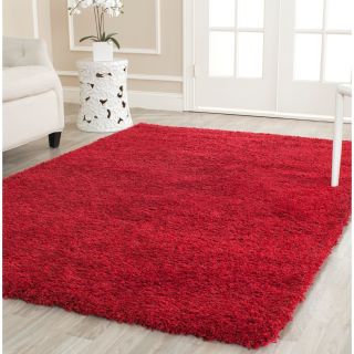 Safavieh Cozy Solid Red Shag Rug (8 x 10)   Shopping