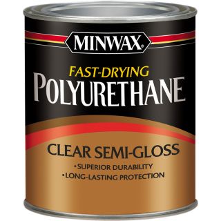 Minwax Fast Drying Polyurethane Semi Gloss Base 8 fl oz Polyurethane