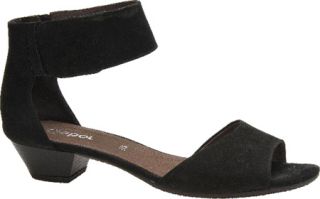 Womens Gabor 85 850 Heeled Sandal   Black Nubuk