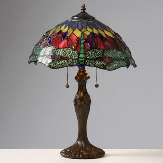 Tiffany Dragonfly 24 H Table Lamp with Bowl Shade by Warehouse of