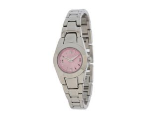relic payton micro pink dial watch steel pink