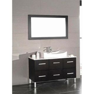 Cambridge Plumbing Linden 48'' Bathroom Vanity Set with Mirror