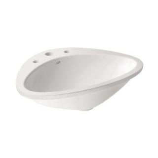 Hansgrohe Axor Massaud Drop In Bathroom Sink in White 42313000