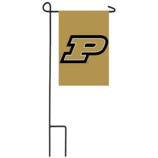 Team Sports America NCAA 12 1/2 in. x 18 in. Purdue 2 Sided Garden Flag with 3 ft. Metal Flag Stand P127125