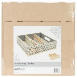 Beyond The Page MDF Divider Hobby Tray   12.5 X12.5 X3.25  