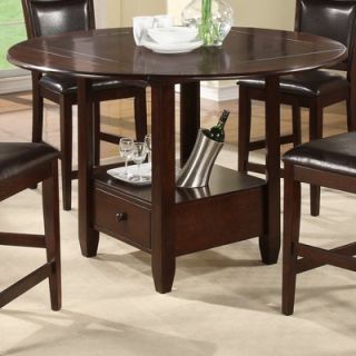Alpine Furniture Morgan Drop Down Round To Square Dining Table