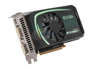 Refurbished EVGA SuperClocked 01G P3 1557 RX GeForce GTX 550 Ti (Fermi) 1GB 192 bit GDDR5 PCI Express 2.0 x16 HDCP Ready SLI Support Video Card