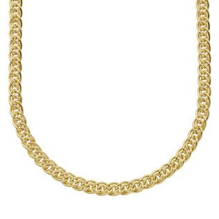 Romanza Gold Over Bronze Open Link Necklace   Jewelry   Pendants