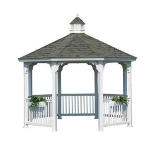 HomePlace Structures 12 ft. Vinyl Octagon Gazebo without Floor SV12