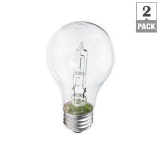 Philips EcoVantage 100W Equivalent Incandescent A19 Light Bulb (2 Pack) 429241