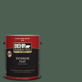 BEHR Premium Plus 1 gal. #N400 7 Vine Leaf Flat Exterior Paint 430001