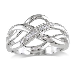Miadora Sterling Silver Diamond Accent Infinity Ring   14907647