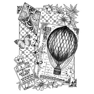 Crafty Individuals Unmounted Rubber Stamp Summertime   Home   Crafts