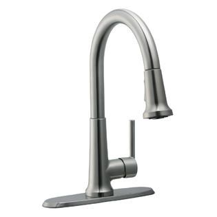 Design House 525717 Geneva Kitchen Faucet with Pullout Sprayer Satin