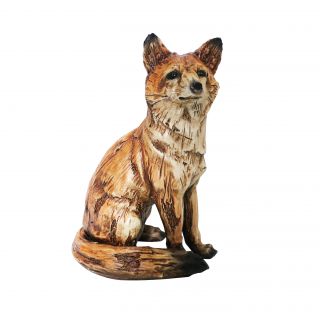 Alpine Sitting Fox Statue