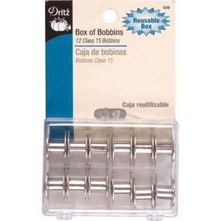 Dritz Metal Class 15 Bobbins 12/Pkg