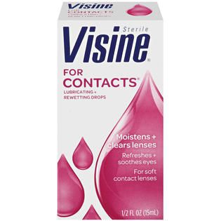 Visine Visine For Contacts Dry Eye 0.5 OZ BOX   Health & Wellness