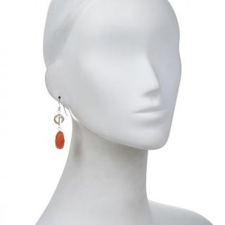 Studio Barse Carnelian and Citrine Sterling Silver Dangle Earrings   7744412