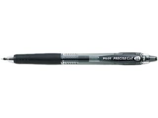 Pilot 15001 Precise Roller Ball Retractable Gel Pen, Black Ink, Fine, Dozen