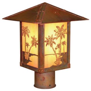 Timber Ridge 1 Light Outdoor Post Lantern with Filigree by Arroyo
