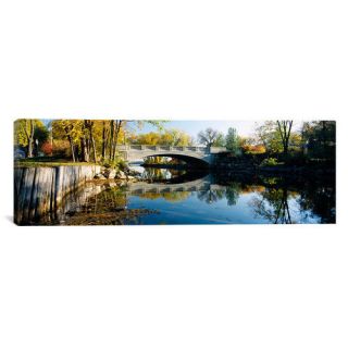 iCanvas Panoramic Bridge Across a River, Yahara River, Madison, Dane County, Wisconsin Photographic Print on Canvas
