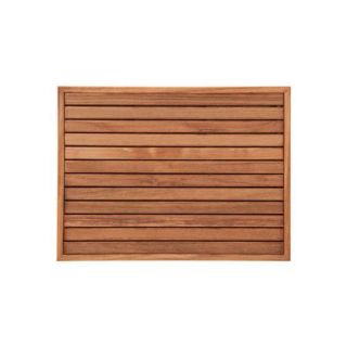 Teakworks4u Teak Bath Mat with Narrow Frame