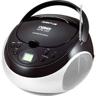 Naxa Portable /CD Player with AM/FM Stereo Radio  Black   TVs
