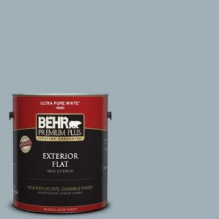 BEHR Premium Plus 1 gal. #ECC 22 2 Bay View Flat Exterior Paint 04650601
