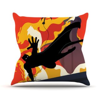 Prodigal Son by Kevin Manley Batman Fire Cotton Throw Pillow