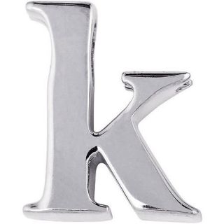 Sterling silver initial charm letter   k