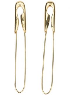 Tom Binns 18kt Yellow Gold Large Safety Pin Earrings