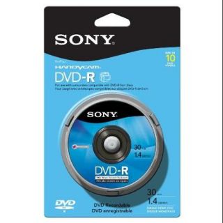 Sony 10dmr30rs1h Disc Dvd r 1.4gb 8cm 10/pk Spindle Skin Packskin Pack