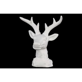 Porcelain Deer Head Table Top White  ™ Shopping   Great