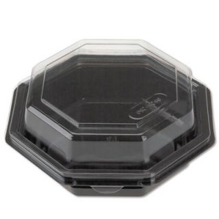 Reynolds Packaging Octagon Hinged Plastic Carryout Container with