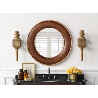 Traditional 33 x 33 Solid Wood Framed Bathroom Mirror in Colonial