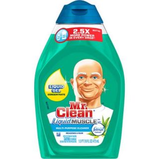Mr. Clean Meadows & Rain with Febreze Freshness Concentrated Multi Purpose Cleaner, 16 fl oz
